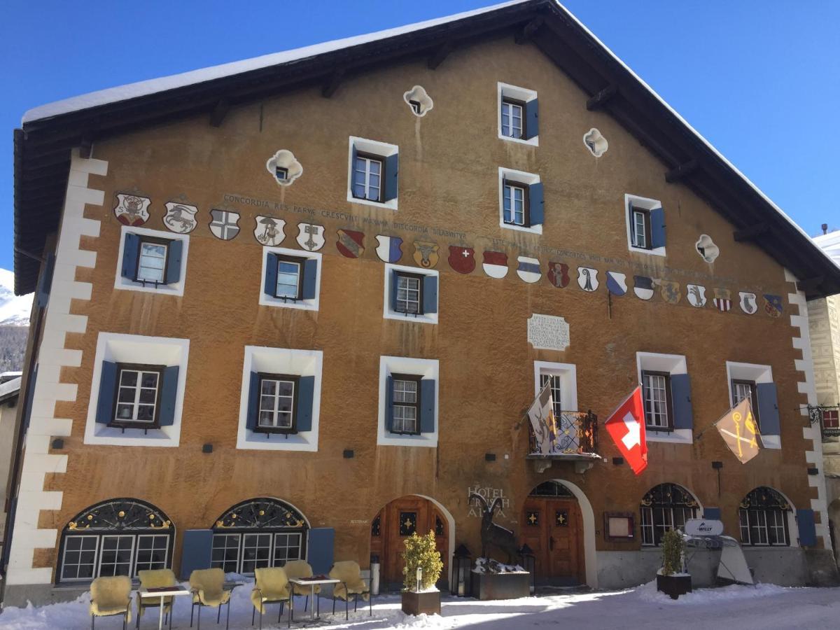 Historic Hotel Crusch Alva Zuoz Exterior foto