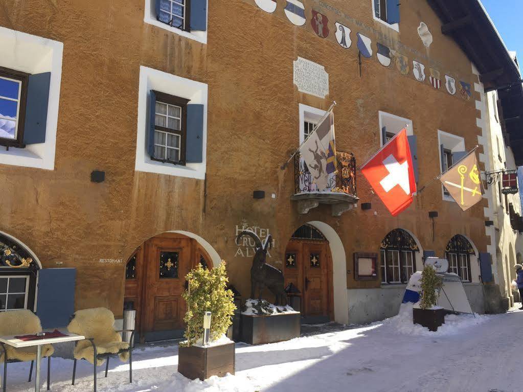 Historic Hotel Crusch Alva Zuoz Exterior foto